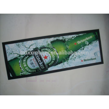 Garrafa bebendo cerveja cool crazy counter rubber bar mats